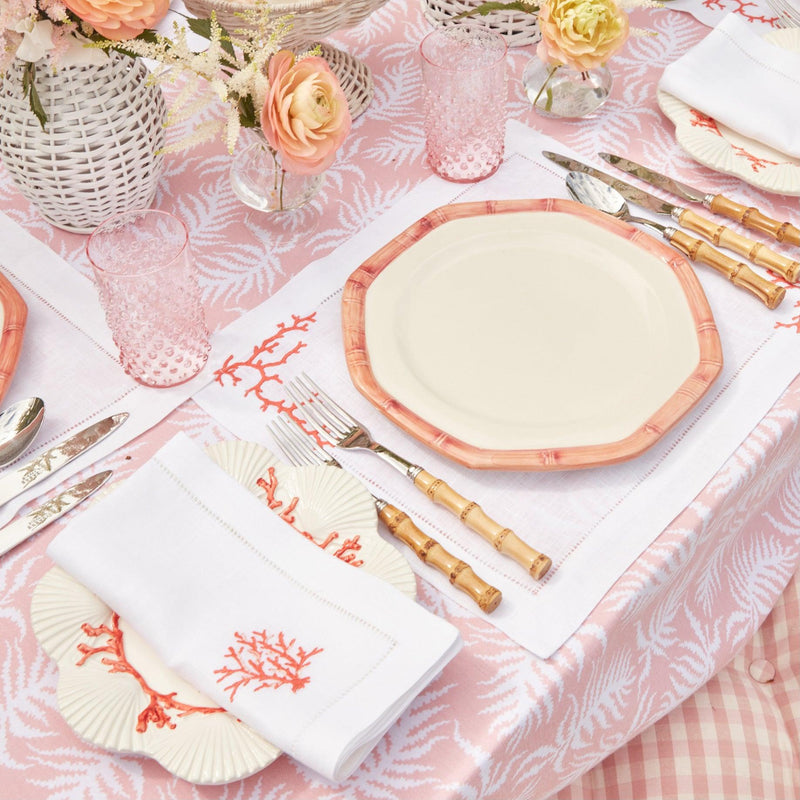 Coral Linen Napkins (Set of 4) - Mrs. Alice