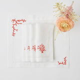 Coral Linen Napkins (Set of 4) - Mrs. Alice