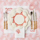 Coral Linen Placemats (Set of 4) - Mrs. Alice