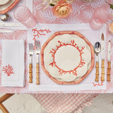 Coral Linen Placemats (Set of 4) - Mrs. Alice