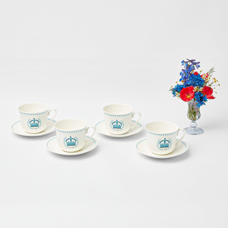 Coronation Breakfast Cup & Saucer (Set of 4) - Mrs. Alice