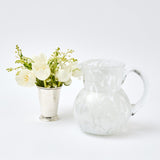 Elevate your table setting with the Dappled White Water Jug - a beautiful blend of form and function.