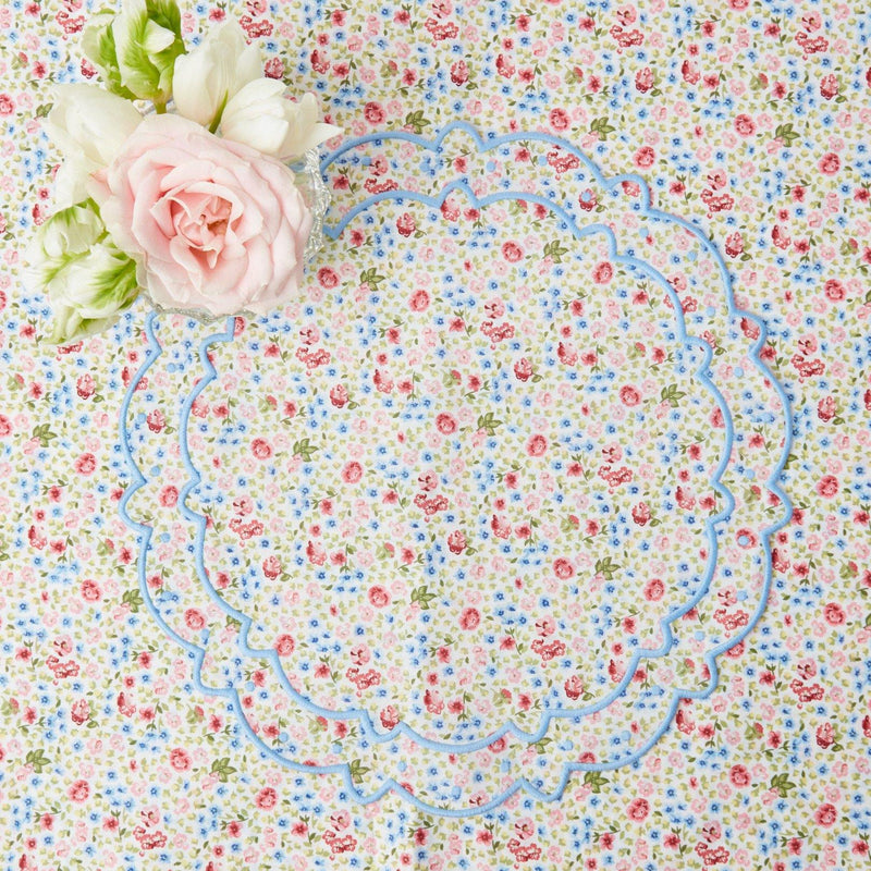 Dolly Ditsy Blue Placemats (Set of 4) - Mrs. Alice