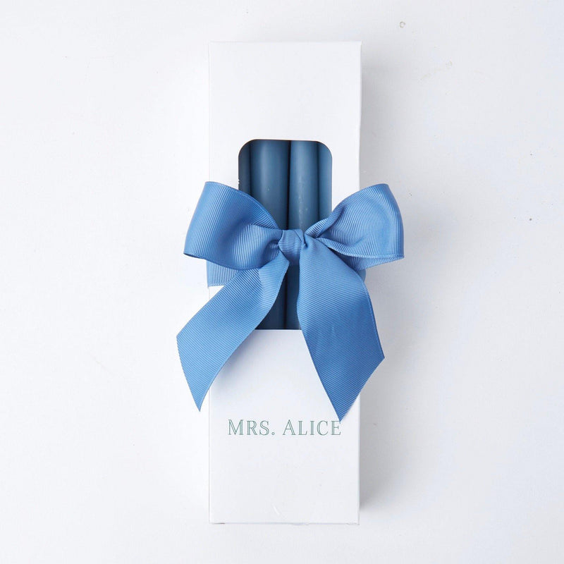 Dusty Blue Candles (Set of 8) - Mrs. Alice