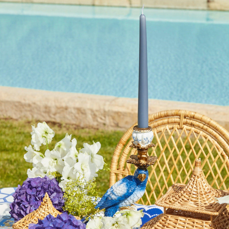 Dusty Blue Candles (Set of 8) - Mrs. Alice