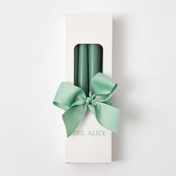 Dusty Green Candles (Set of 8) - Mrs. Alice