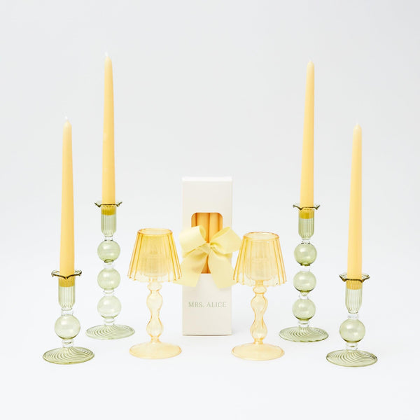 Eden Green & Yellow Candlescape - Mrs. Alice