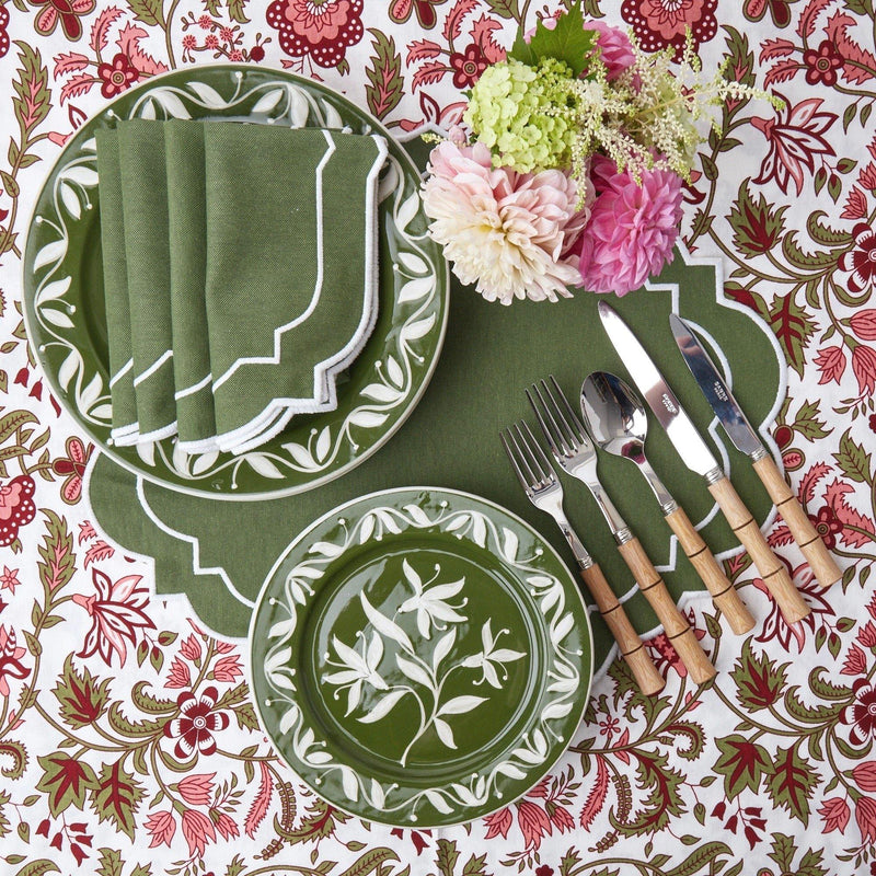 Edie Moss Green Napkins (Set of 4) - Mrs. Alice