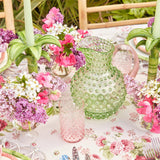 Emerald Hobnail Jug & Rose Handle - Mrs. Alice