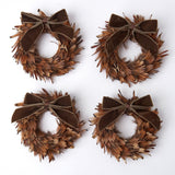 Create a serene and natural atmosphere with the Set of 4 Feather Wreaths - the epitome of feathered elegance.