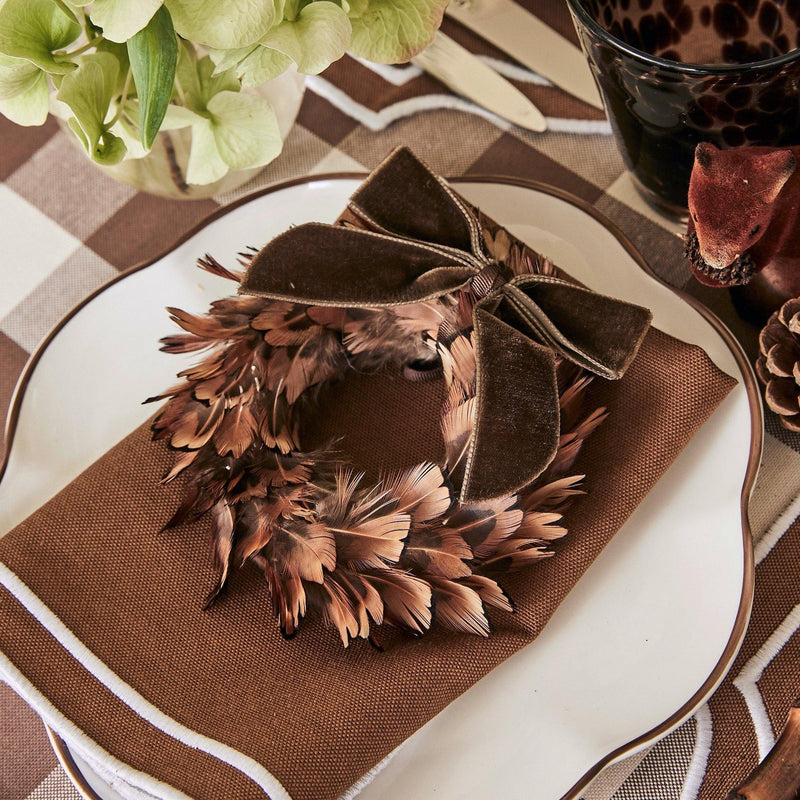 Feather Wreath (Set of 4) - Mrs. Alice