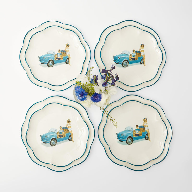 Fiat Jolly Dinner & Starter Plates (Set of 8) - Mrs. Alice