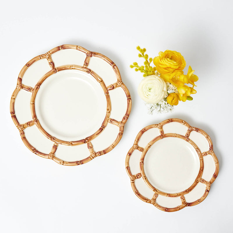 Petal Bamboo Ceramic Starter Plate