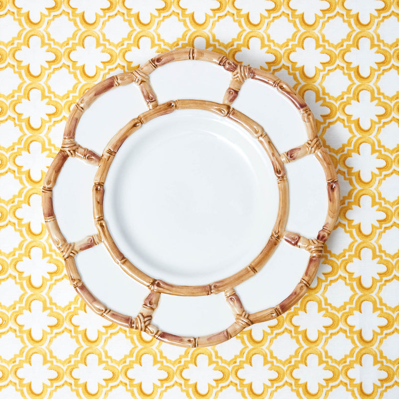 Petal Bamboo Ceramic Dinner Plate (Set of 4)