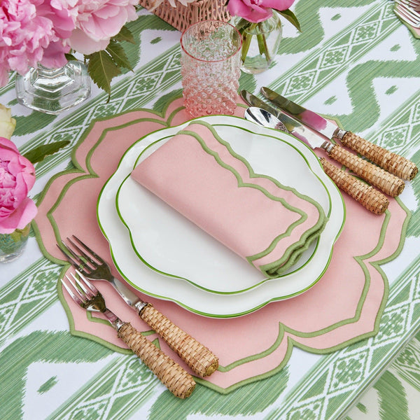 Fleur Pink Placemats & Napkins (Set of 4) - Mrs. Alice