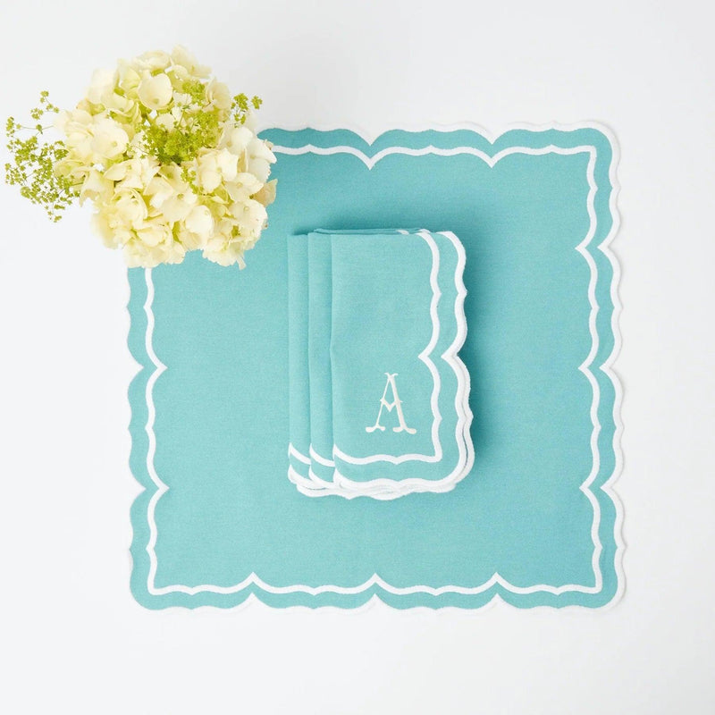 Fleur Turquoise Napkins (Set of 4)