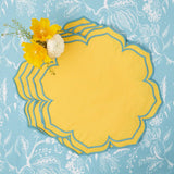 Fleur Yellow Placemats (Set of 4) - Mrs. Alice