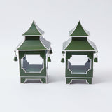 Upgrade your home decor with the Forest Green Pagoda Lantern - the epitome of forest green and stylish design.