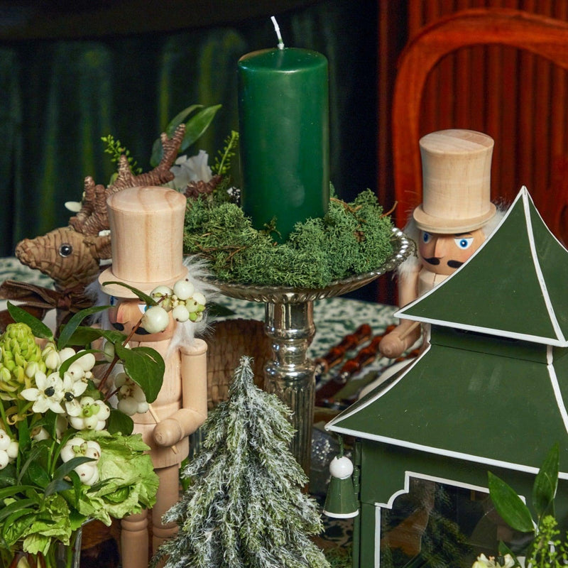 Upgrade your home decor with the Forest Green Pillar Candle Pair - the epitome of nature and stylish design.