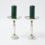 Forest Green Pillar Candles (Pair) - Mrs. Alice