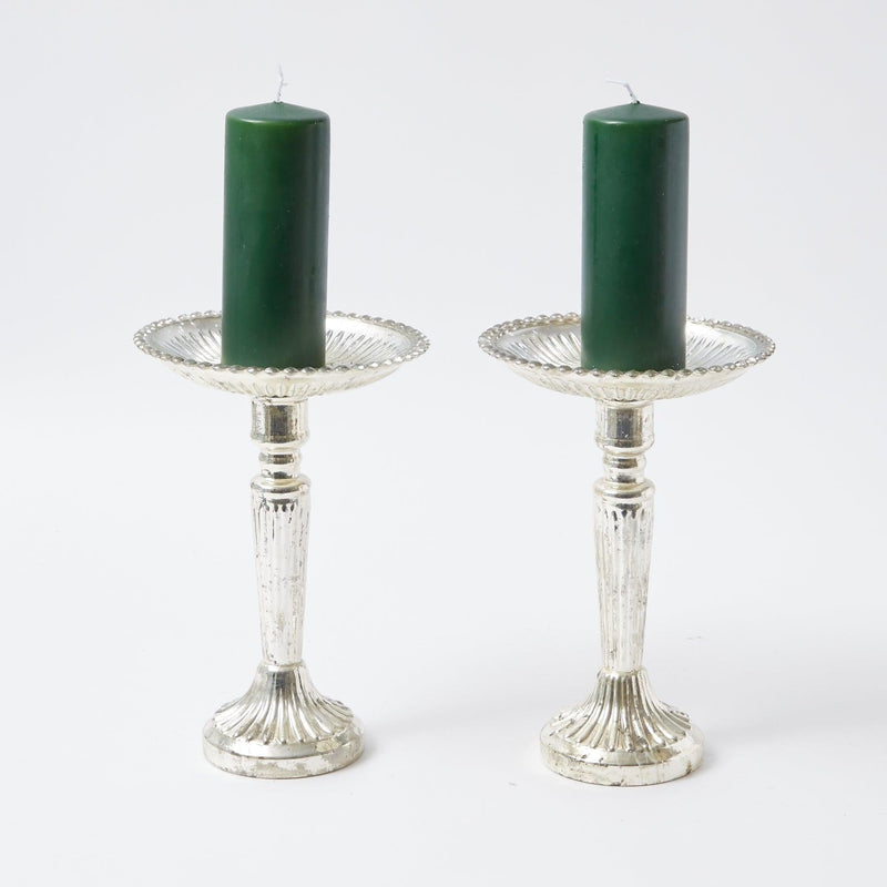 Elevate your ambiance with the earthy beauty of our Pair of Forest Green Pillar Candles - a tribute to the timeless elegance of candlelit charm.
