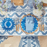 French Blue Garland Dinner & Starter Plates (Set of 8) - Mrs. Alice