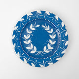 French Blue Garland Dinner Plate - Mrs. Alice