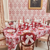 Make a statement at your next meal with these beautifully designed red napkins.