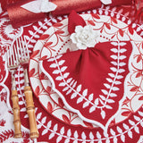 Red Laurel Napkins (Set of 4) – perfect for both casual and formal dining settings.