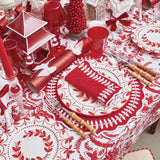 Elevate your dining experience with these vibrant and elegant red napkins.