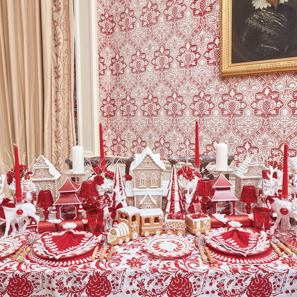 Create a delectable holiday centerpiece with the Gingerbread Train, a charming and festive treat that adds a touch of sweetness and delight to your celebrations.