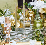 Turn your Christmas celebrations into a joyful affair with the Joy Gold Fluted Candle Holder Pair.
