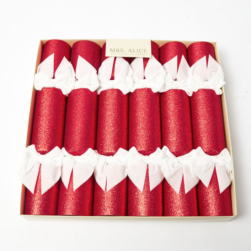 These Red Glitter Crackers are perfect for creating moments of joy and surprise.