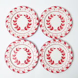 Enhance your holiday table décor with Elizabeth Red Garland Starter Plates.