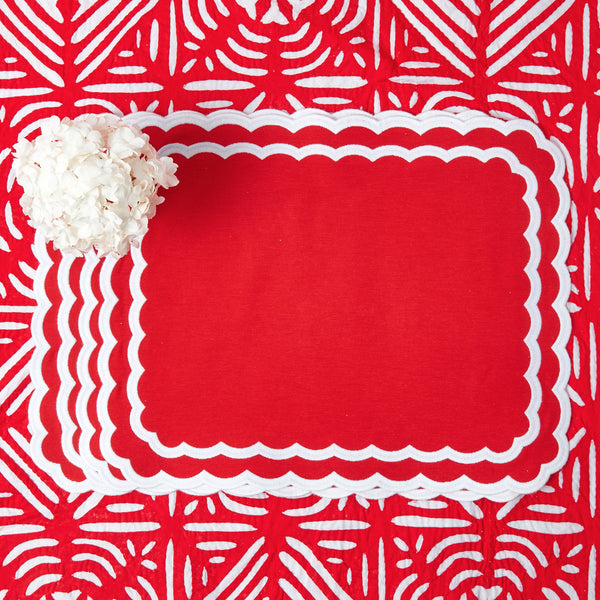 Isla Red Placemats (Set of 4) – set the stage for a memorable dining experience.
