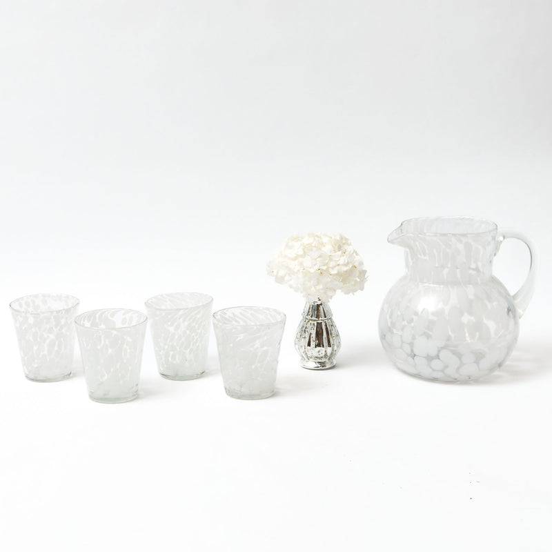 Make every meal special with our Dappled White Water Jug - a delightful addition to your table decor.