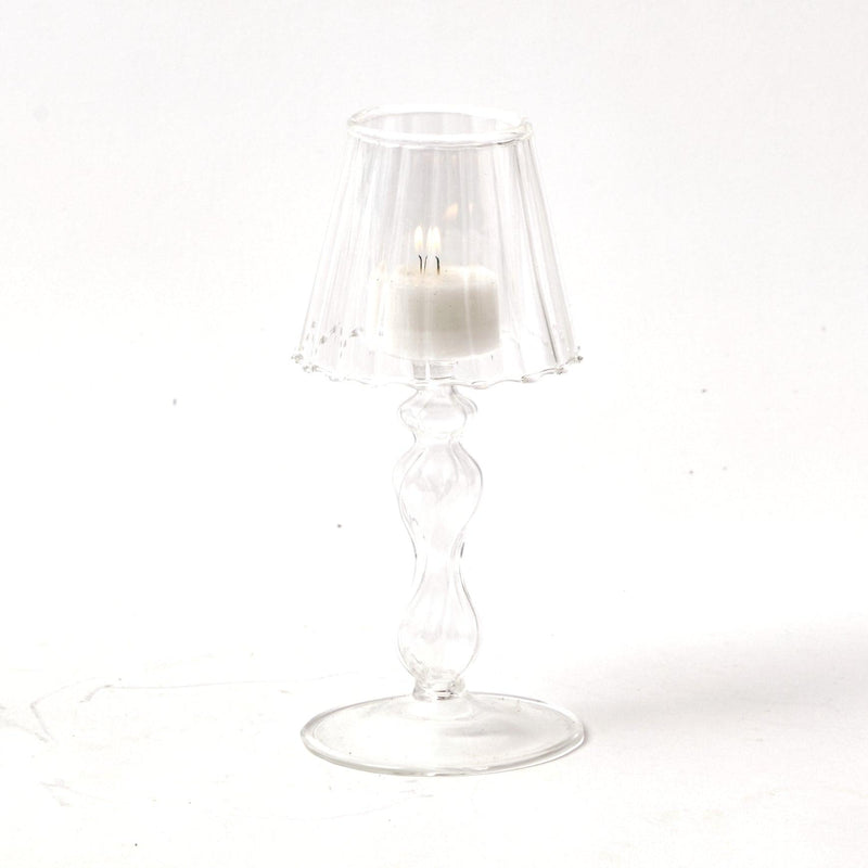 Elevate your Christmas decor with the rustic and elegant beauty of the Glass Lantern Tea Light Holder Pair - a symbol of Christmas warmth and style.