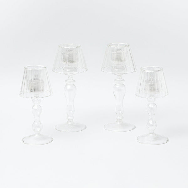 Glass Lantern Tea Light Holder Set - Mrs. Alice