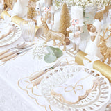 Gold Embroidered Bow Napkins (Set of 4) - Mrs. Alice