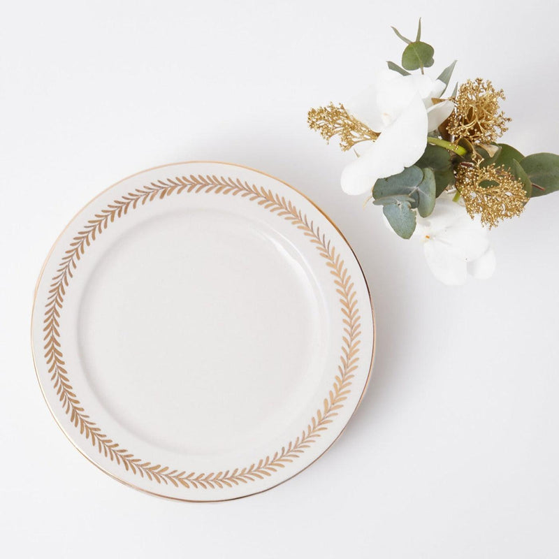 Gold Garland Dinner Plate - Mrs. Alice