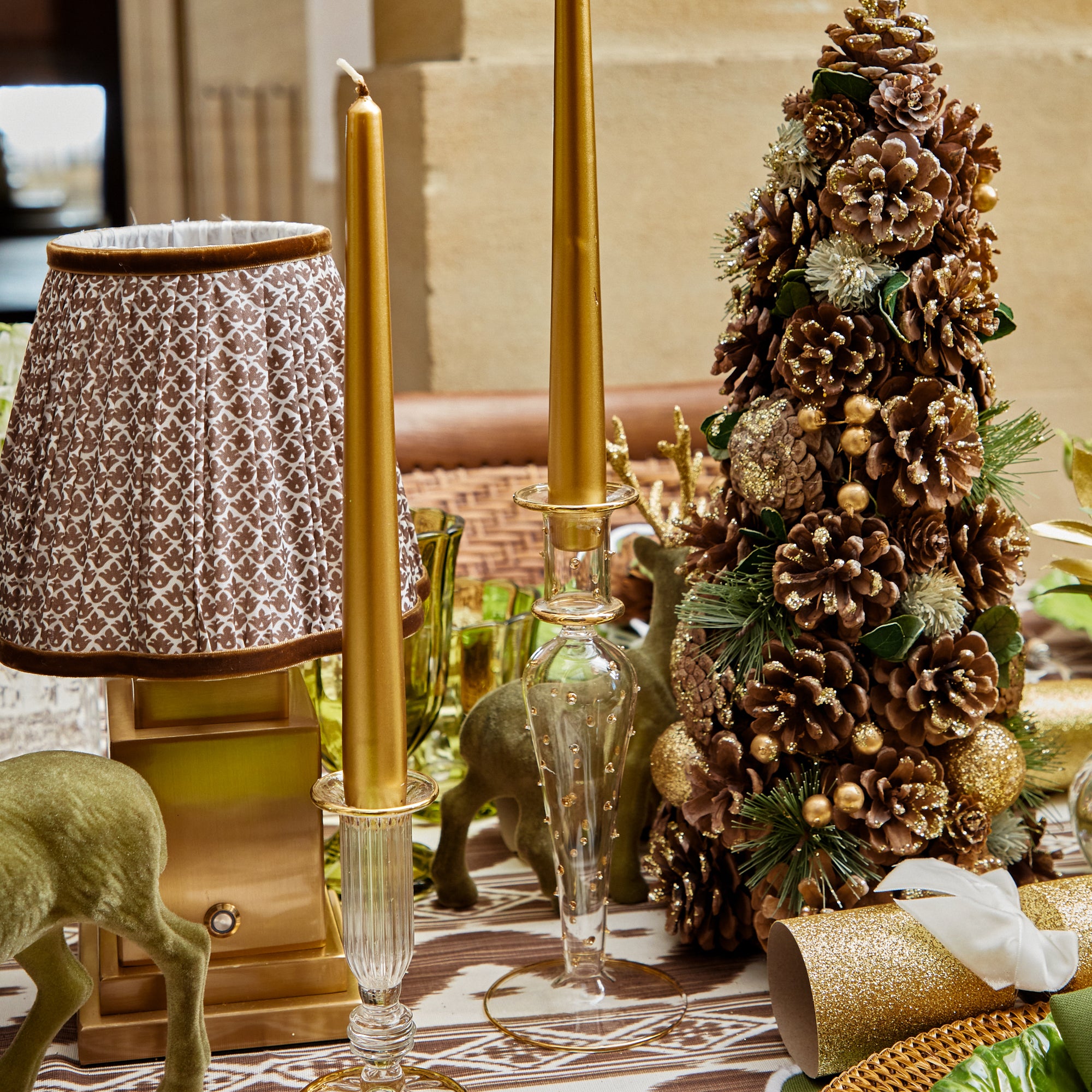 Deep Gold Candles (Set of 8)