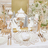 Gold Snowflake Napkins (Set of 4) - Mrs. Alice