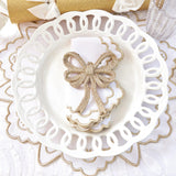 Gold Snowflake Napkins (Set of 4) - Mrs. Alice