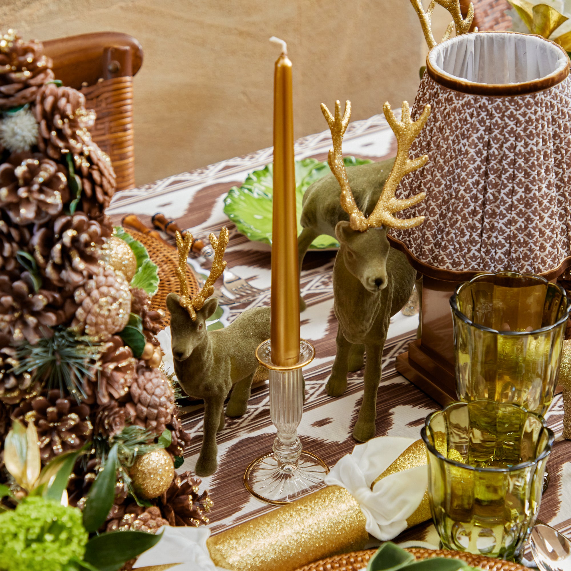 Deep Gold Candles (Set of 8)