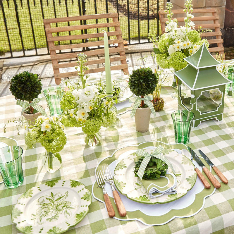 Green Appliqué Napkins (Set of 4) - Mrs. Alice