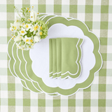 Green Appliqué Napkins (Set of 4) - Mrs. Alice