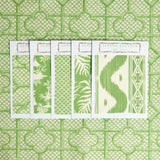 Green Bamboo Trellis Fabric - Mrs. Alice