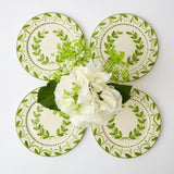 Green Garland Starter Plates (Set of 4) - Mrs. Alice