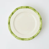 Green Geometric Bamboo Starter Plate - Mrs. Alice