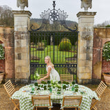 Green Gingham Tablecloth - Mrs. Alice